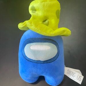 Among Us Blue Crewmate Plush with Yellow hat